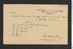 k.k. naturhistorisches Hofmuseum, Intendanzakten 1885-1896 (Hauer), Aktenzahl Z.43/1891, Seite 1
